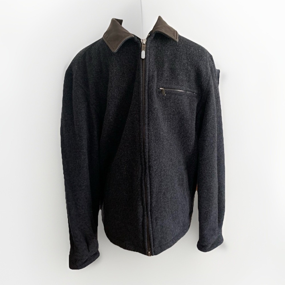 Woolrich Wool Leather Jacket Bomber‎
